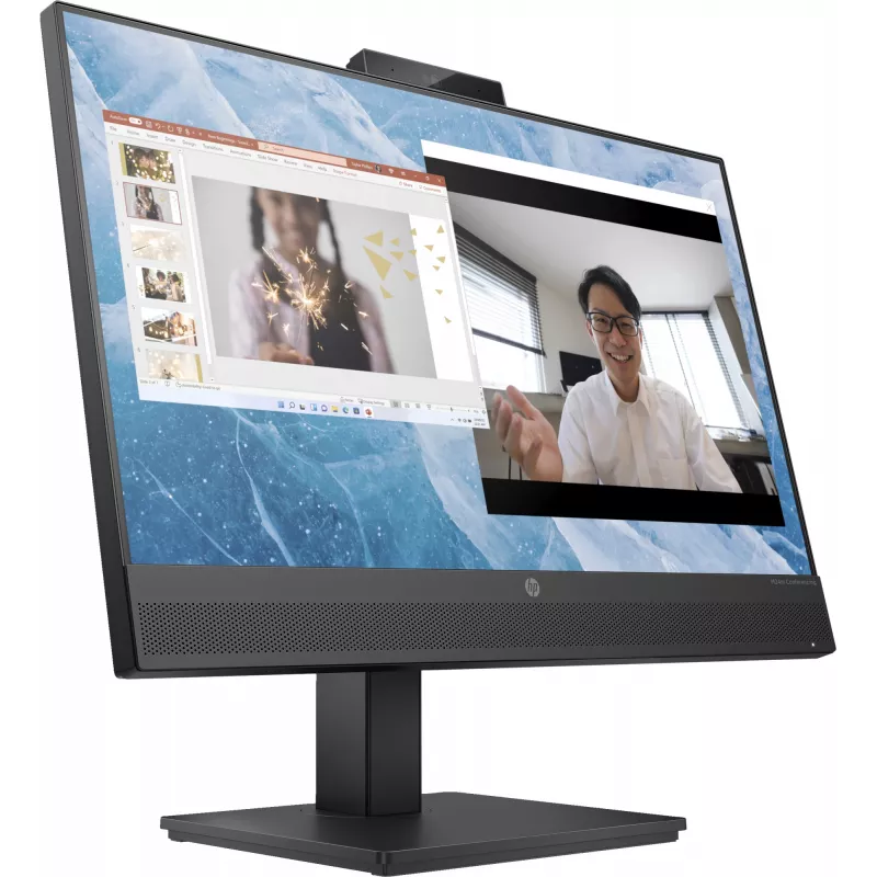 HP M24m Conferencing Monitor, 60,5 cm (23,8 Zoll), 1920 x 1080 Pixel, Full HD, LED, 5 ms, Schwarz