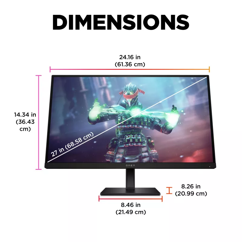 OMEN by HP 27 Zoll UHD 144Hz Gaming-Monitor – OMEN 27k