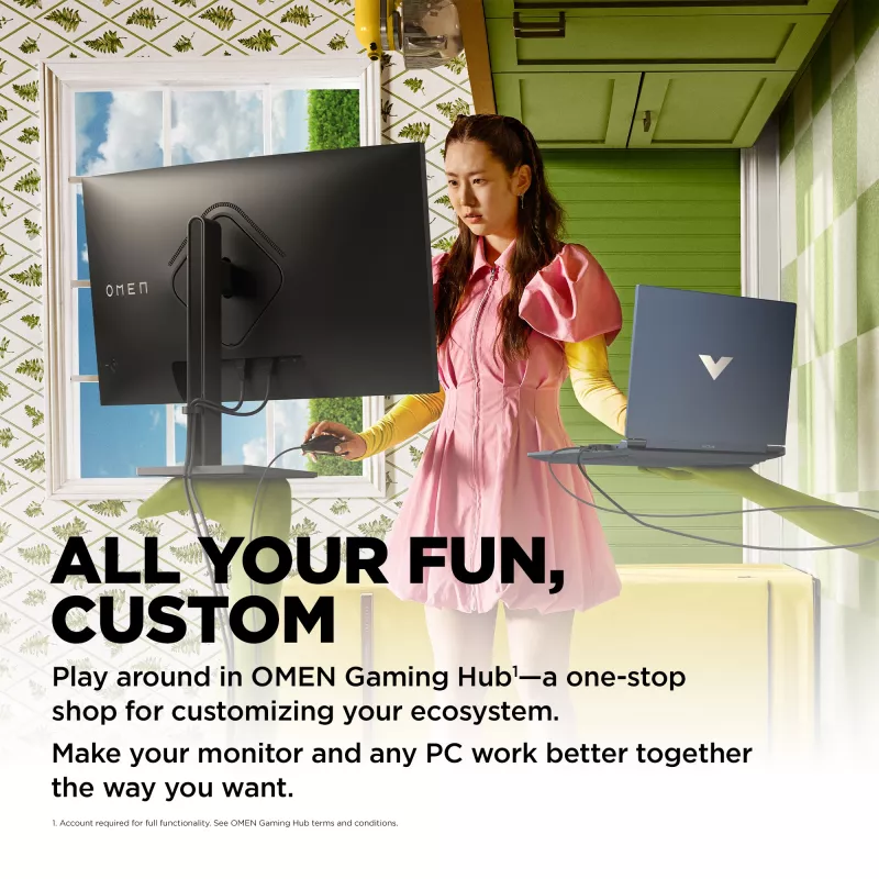 OMEN by HP 31,5 Zoll QHD 165Hz Curved Gaming-Monitor - OMEN 32c