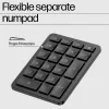HP 965 Ergonomic Wireless Tastatur, Full-size (100%), Wireless, RF Wireless + Bluetooth, Membrane, Schwarz