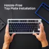 Mechanische Tastatur-Oberplatte Kingston HyperX Alloy Rise 85U09AA Weiß