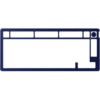 Mechanische Tastatur KINGSTON HyperX Alloy Rise 75 Top Plate Navy Blue (Modell 85U15AA)