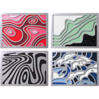 Magnetisches Abzeichen Kingston HyperX Abstract Series 85U20AA — Werbe-Metallabzeichen mit magnetischer Rückseite