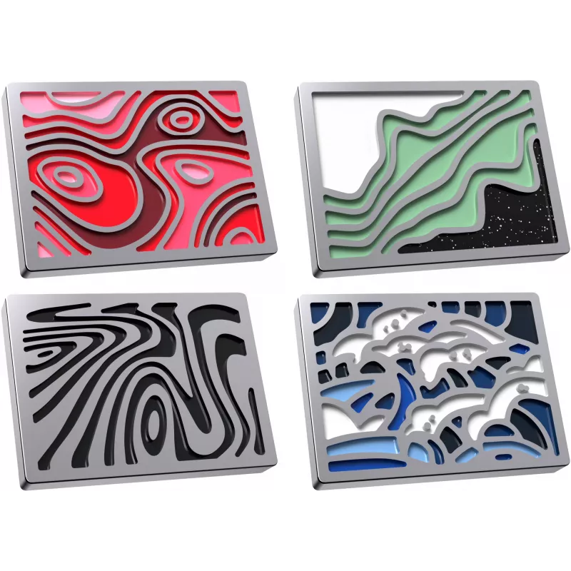 Magnetisches Abzeichen Kingston HyperX Abstract Series 85U20AA — Werbe-Metallabzeichen mit magnetischer Rückseite