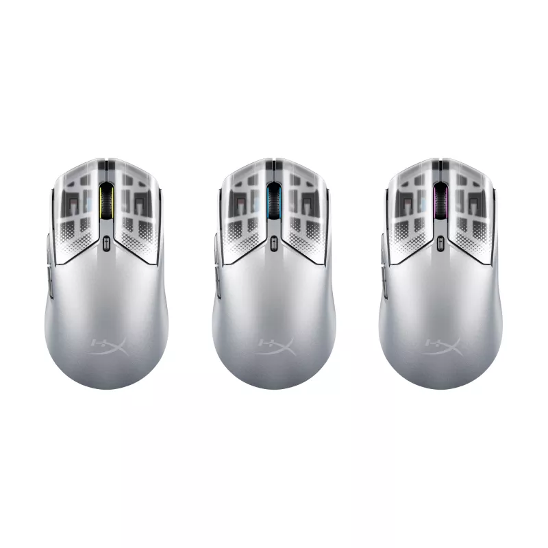 HyperX Pulsefire Haste 2 S Silver Wireless Gaming-Maus