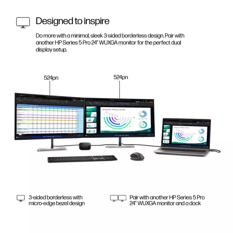 Monitor HP Series 5 Pro 24 Zoll WUXGA Display 1920 x 1200