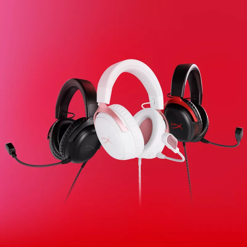 HyperX Cloud III - Gaming-Headset (Weiß/Pink)