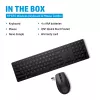 HP 655 Wireless Tastatur and Maus Combo, Schwarz, Maus im Lieferumfang enthalten
