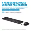 HP 655 Wireless Tastatur and Maus Combo, Schwarz, Maus im Lieferumfang enthalten