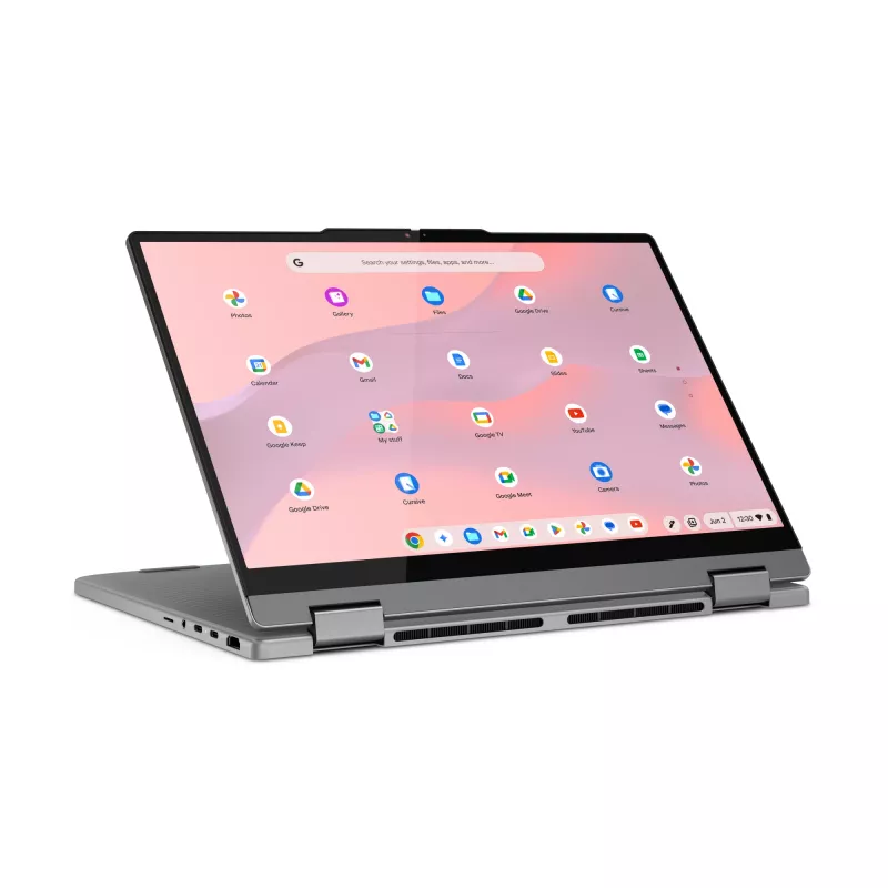 Lenovo Chrome 2in1 14IRU10 Intel Core 5 120U Chromebook 35,6 cm (14 Zoll) Touchscreen WUXGA 8 GB LPDDR5-SDRAM 128 GB UFS Wi-Fi 6E (802.11ax) ChromeOS Englisch Grau