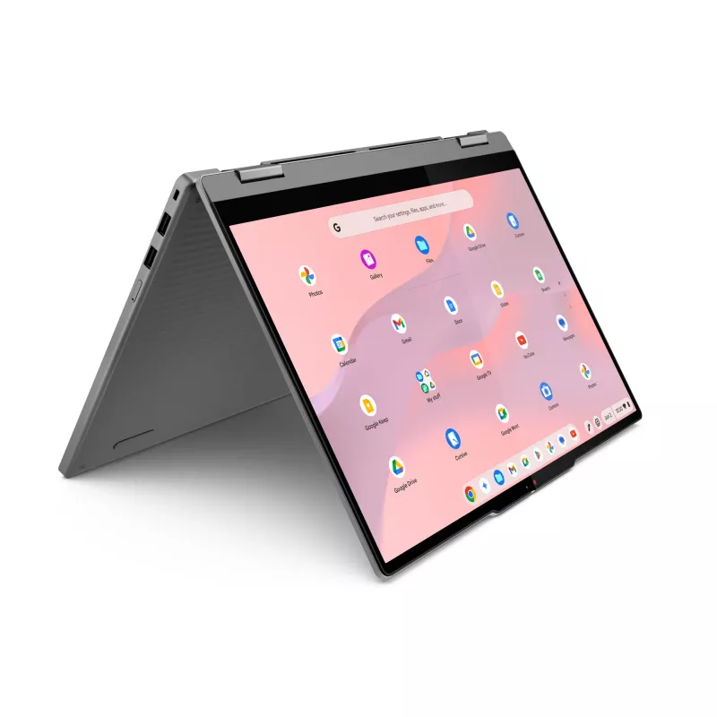 Lenovo Chrome 2in1 14IRU10 Intel Core 5 120U Chromebook 35,6 cm (14 Zoll) Touchscreen WUXGA 8 GB LPDDR5-SDRAM 128 GB UFS Wi-Fi 6E (802.11ax) ChromeOS Englisch Grau