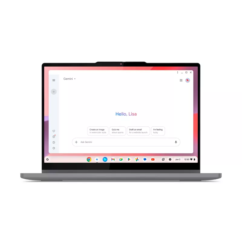 Lenovo Chrome 2in1 14IRU10 Intel Core 5 120U Chromebook 35,6 cm (14 Zoll) Touchscreen WUXGA 8 GB LPDDR5-SDRAM 128 GB UFS Wi-Fi 6E (802.11ax) ChromeOS Englisch Grau