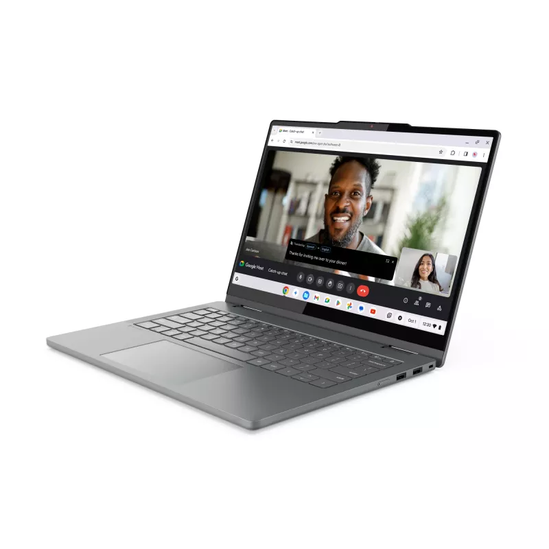 Lenovo Chrome 2in1 14IRU10 Intel Core 5 120U Chromebook 35,6 cm (14 Zoll) Touchscreen WUXGA 8 GB LPDDR5-SDRAM 128 GB UFS Wi-Fi 6E (802.11ax) ChromeOS Englisch Grau