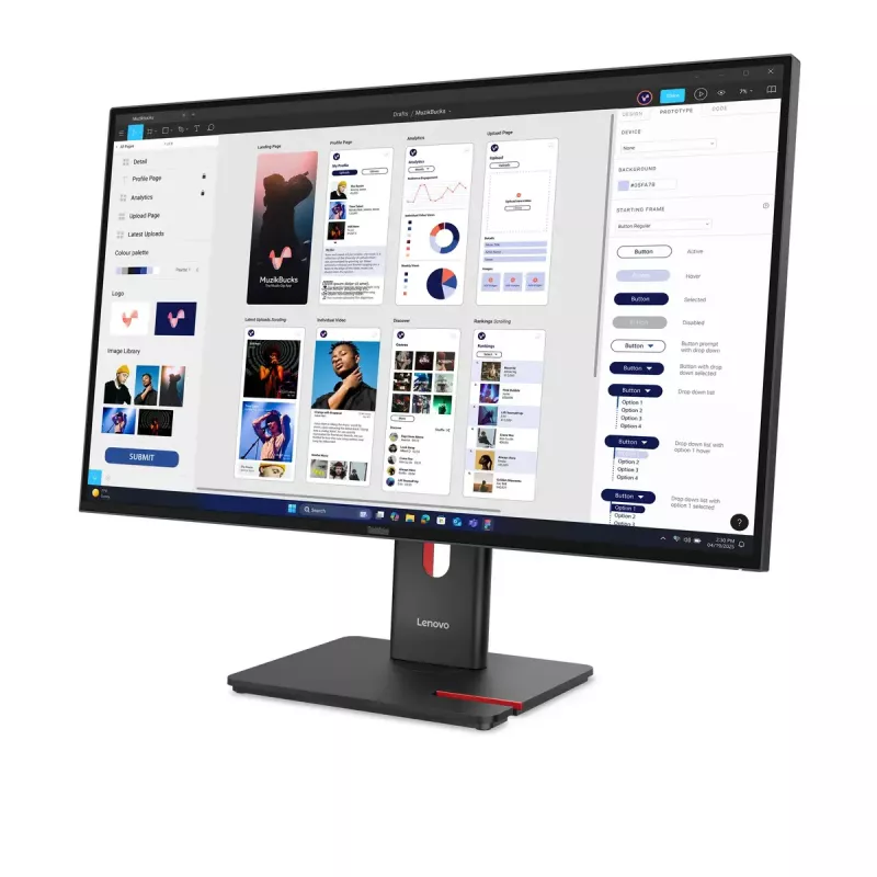 Monitor Lenovo ThinkVision T32UD-40 80 cm (31,5″) 4K Ultra HD LCD 3840 x 2160