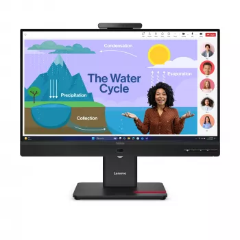 Lenovo ThinkVision T24D-4v Monitor, 60.5 cm (23.8 inch), 1920 x 1080 Pixel, Full HD, LED, 6 ms, Schwarz