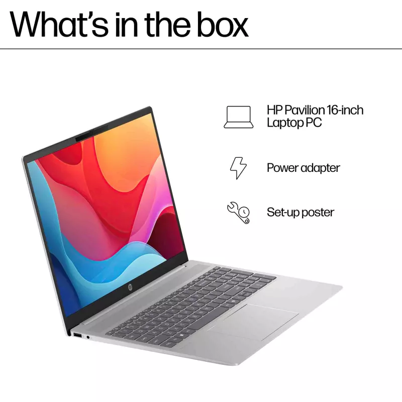 HP Pavilion 16-ag0009na AMD Ryzen™ 5 8540U Laptop 40,6 cm (16 Zoll) Touchscreen 2K 8 GB LPDDR5-SDRAM Wi-Fi 6 (802.11ax) Windows 11 Home Blau (generalüberholt)
