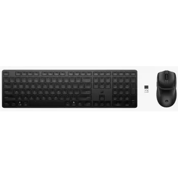 Tastatur- und Maus-Set HP 495C — Kabellose Full-Size-Tastatur, Multi-Device-Maus, USB/RF/Bluetooth, schwarz