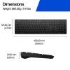 HP 495K Multi-Device Dual-Mode-Tastatur, Full-Size (100 %), kabellos, USB + Bluetooth, Schwarz