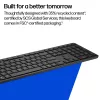 HP 495K Multi-Device Dual-Mode-Tastatur, Full-Size (100 %), kabellos, USB + Bluetooth, Schwarz