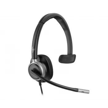 HP Poly Mission 615 Monaural USB Wired Headset, 117,5 g, Schwarz