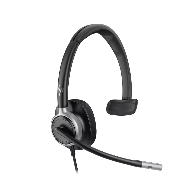 HP Poly Mission 615 Monaural USB Wired Headset, 117,5 g, Schwarz