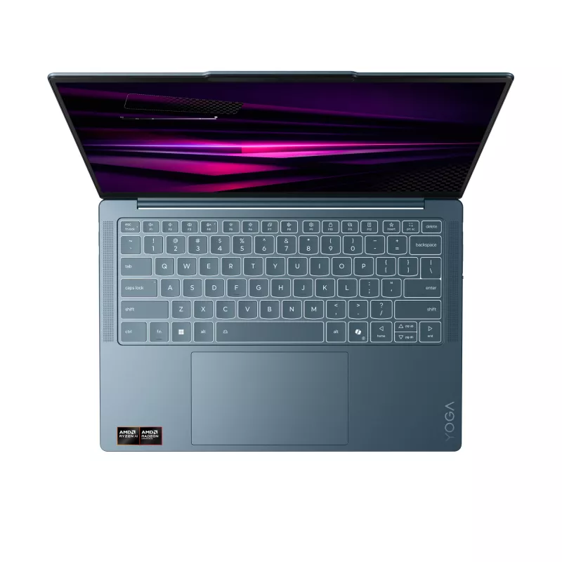 Lenovo Yoga schlank 7 14AGP11 Copilot+ PC AMD Ryzen™ AI 5 430 Laptop 35.6 cm (14 Zoll) WUXGA 16 GB 512 GB SSD Wi-Fi 7 (802.11be) Windows 11 Home Deutsch Teal