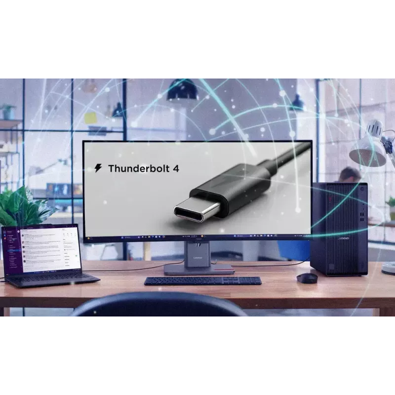 Monitor Lenovo ThinkVision P40WD-40 100,8 cm (39,7″) WUHD 5120x2160 LCD 21:9 6 ms USB-Hub Lautsprecher höhenverstellbar VESA