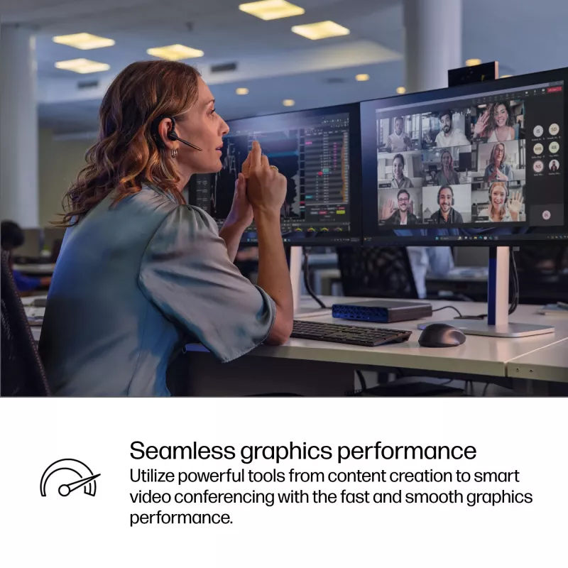Mini PC HP EliteDesk 8 Mini G1i AI — Intel Core Ultra 7 265T, 16 GB DDR5, 1 TB SSD, Windows 11 Pro, Schwarz