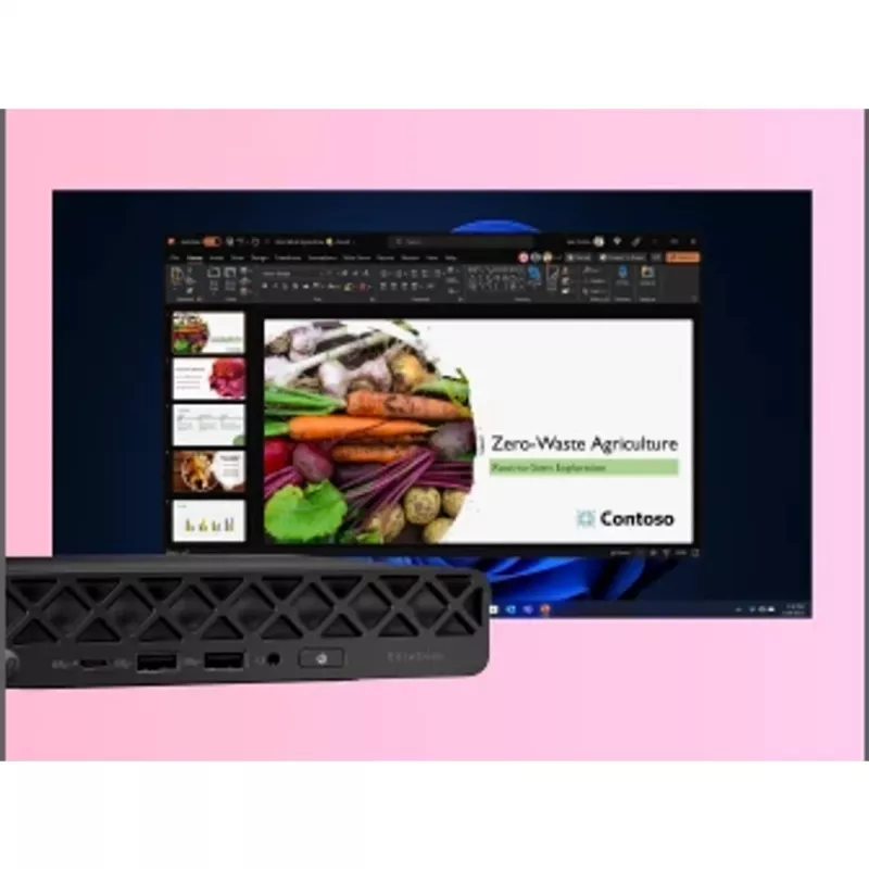 Mini PC HP EliteDesk 8 Mini G1i AI — Intel Core Ultra 7 265T, 16 GB DDR5, 1 TB SSD, Windows 11 Pro, Schwarz