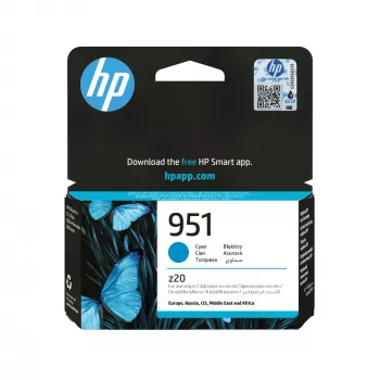 HP 951 Cyan Original Druckerpatrone, Cyan, 1 St., 535 Seiten