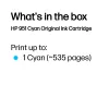 HP 951 Cyan Original Druckerpatrone, Cyan, 1 St., 535 Seiten