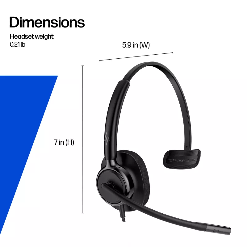 HP Poly Mission 425 Stereo USB Kabel-Headset