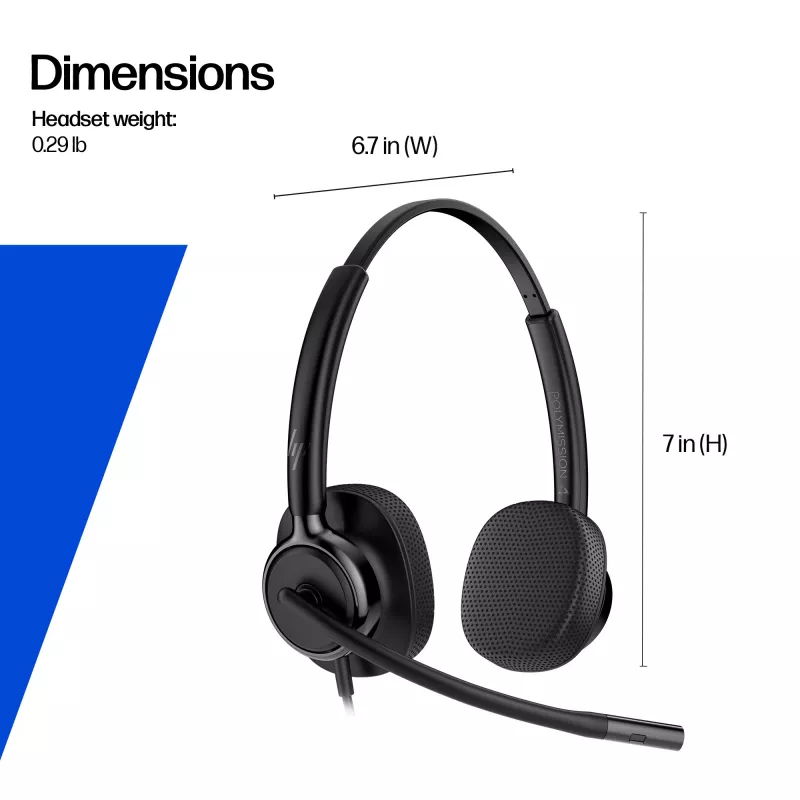 HP Poly Mission 425 Stereo USB Kabel-Headset