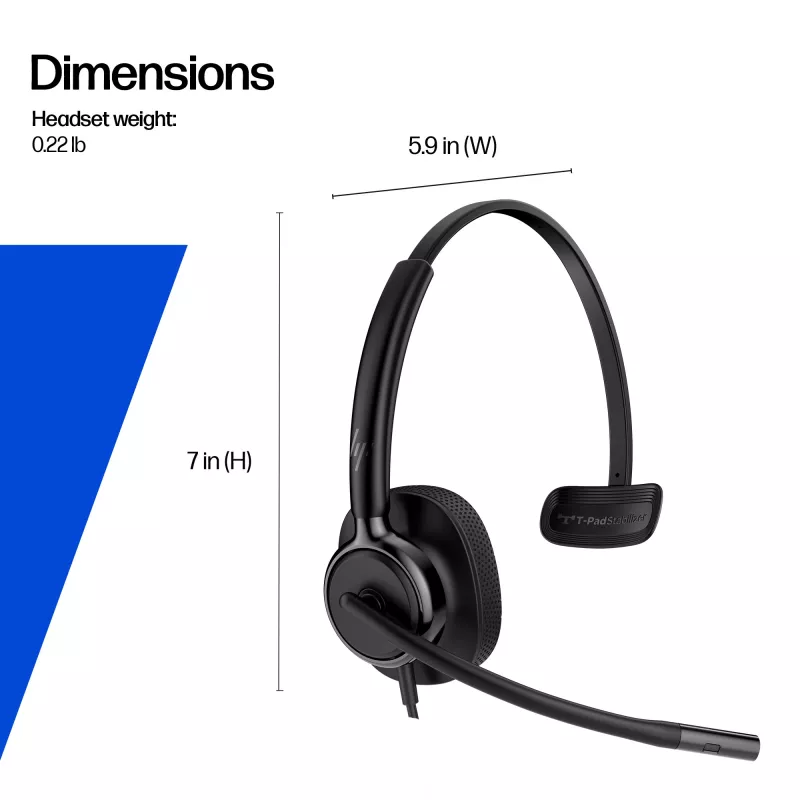 HP Poly Mission 425 Stereo USB Kabel-Headset