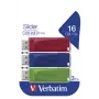 Verbatim Slider - USB-Stick - 3x16 GB - Blau/Rot/Grün