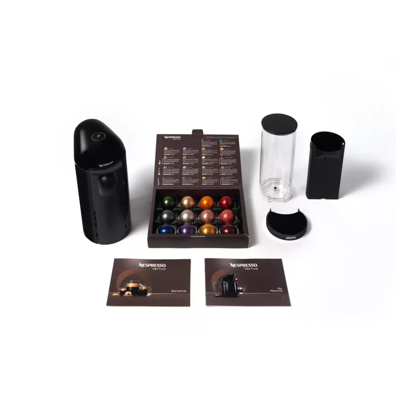 Espresso- und Kaffeekapselmaschine KRUPS Nespresso Vertuo XN903810 schwarz
