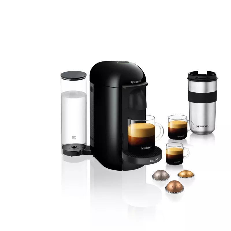 Espresso- und Kaffeekapselmaschine KRUPS Nespresso Vertuo XN903810 schwarz