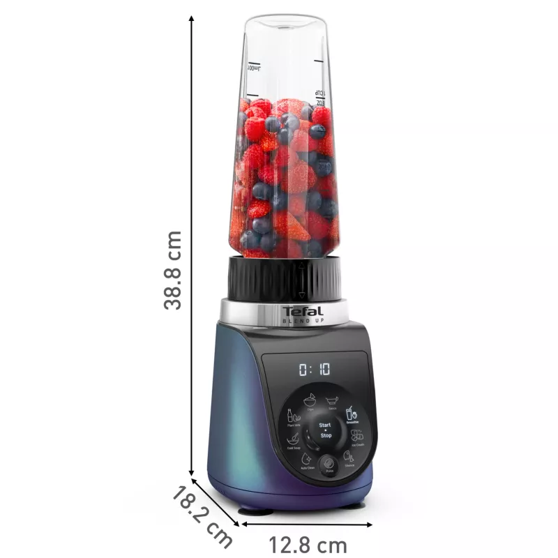 Tefal Blend Up BL19H4F0 Mixer 0,85 L Standmixer 1000 W Blau, Transparent