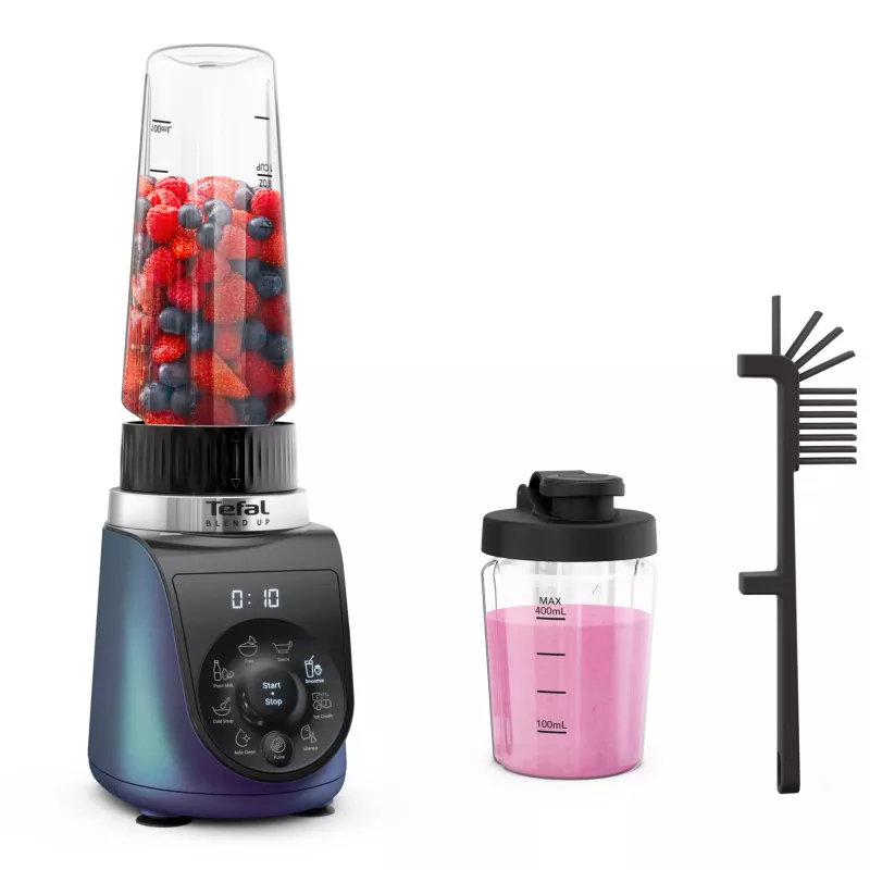 Tefal Blend Up BL19H4F0 Mixer 0,85 L Standmixer 1000 W Blau, Transparent