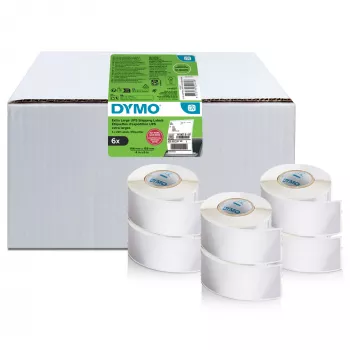 Versandetiketten Dymo LabelWriter Extra Large 104×159 mm Selbstklebend 6 Rollen, 1.320 Etiketten für LabelWriter 4XL/5XL