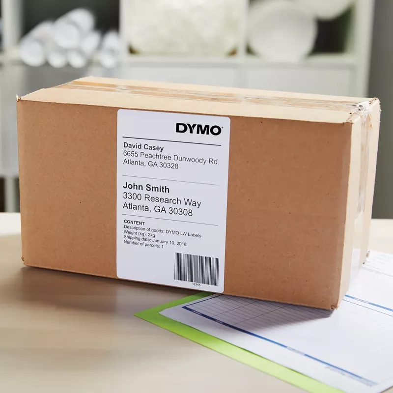 Versandetiketten Dymo LabelWriter Extra Large 104×159 mm Selbstklebend 6 Rollen, 1.320 Etiketten für LabelWriter 4XL/5XL