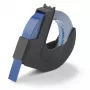 DYMO Authentic Embossing Label Tape | 9 mm x 3 m roll | White Print on Blue | Self-Adhesive | für Embossing-Prägegeräte | 1 Stück