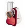 Moulinex DJ756G elektrische Reibe/Spiralschneider Rot, Weiß