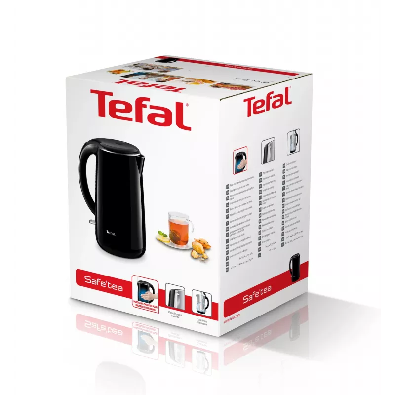 Tefal Safe'Tea KO2608 Wasserkocher 1,7 L 1800 W Schwarz