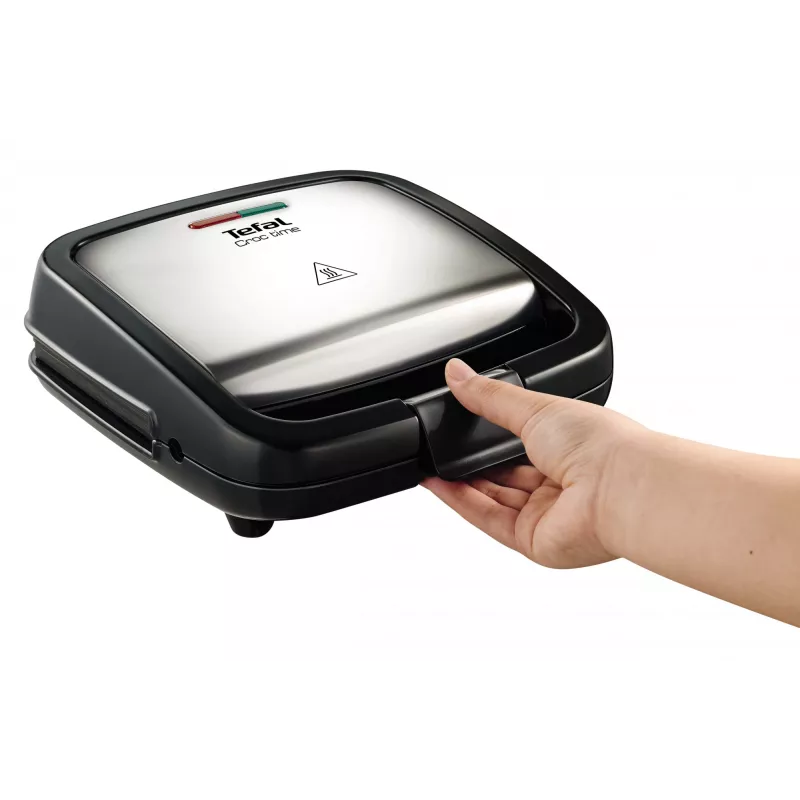 Kontaktgrill Tefal SM193D – elektrischer Tischgrill, schwarz und Edelstahl, 1,9 kg