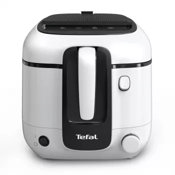 Fritteuse Tefal Super Uno FR3101 – Einzel, 1800 W, 1,5 kg Frittierkapazität, 2,2 l Öl, schwarz/weiß