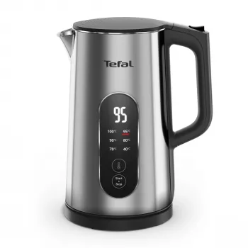 Tefal Selection KI871DE0 Wasserkocher 1,7 l 1500 W Schwarz, Edelstahl