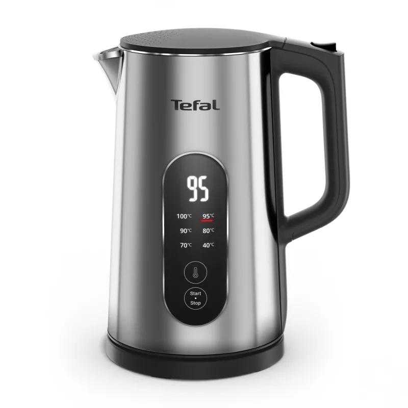 Tefal Selection KI871DE0 Wasserkocher 1,7 l 1500 W Schwarz, Edelstahl
