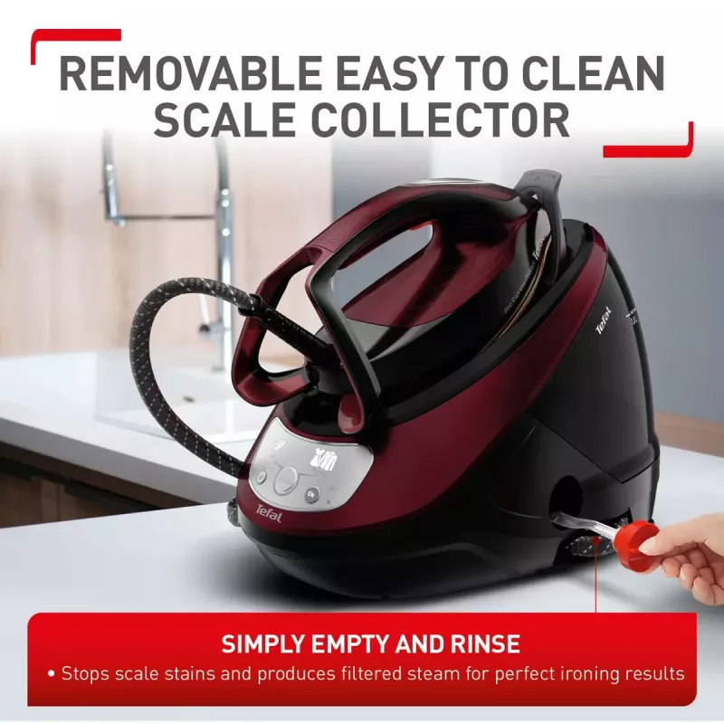 Tefal Pro Express Protect GV9230 2600 W 1,8 L Schwarz, Burgund