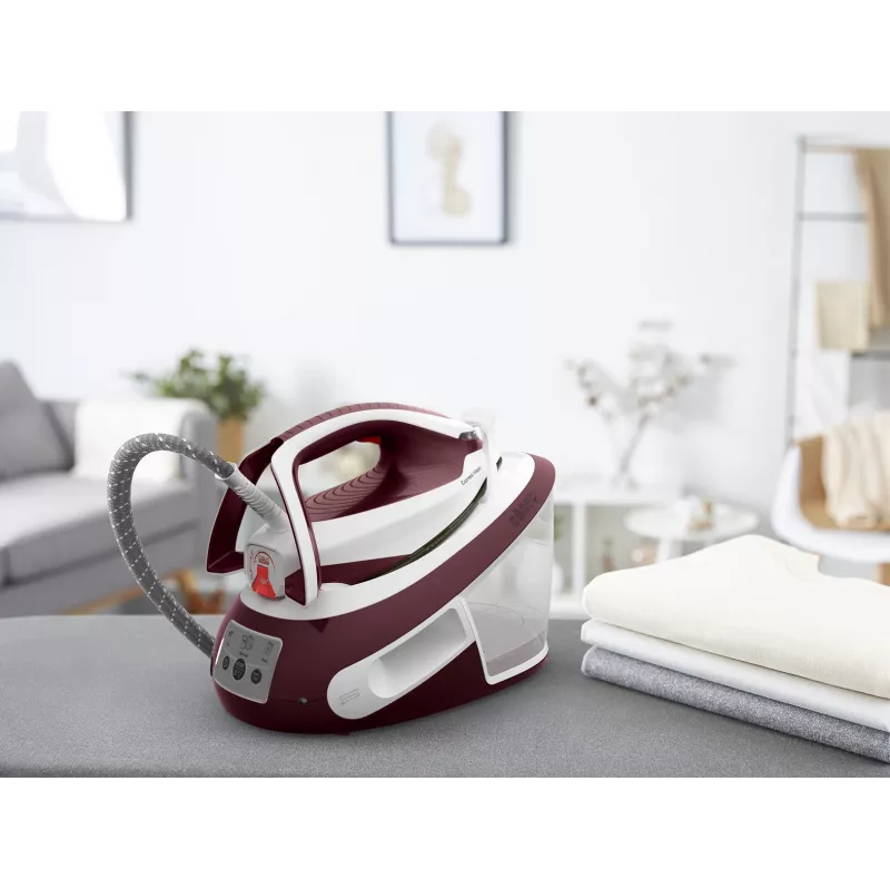 Tefal Express Vision SV8150 2800 W 1,8 L Durilium AirGlide Autoclean-Bügelsohle Rot, Weiß